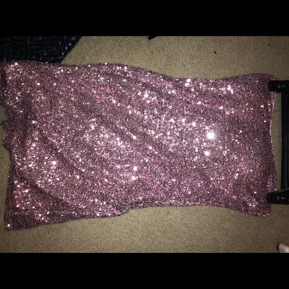 Pink sparkly dress